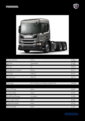 Ciągniki siodłowe Scania P 500 A6x2NA