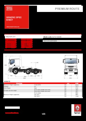 Ciągniki siodłowe Renault PREMIUM 430.25 6X2 LD TML