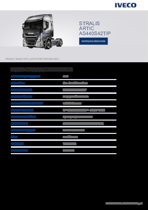 Ciągniki siodłowe Iveco STRALIS ARTIC AS440S42TX/P