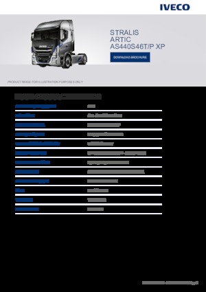 Ciągniki siodłowe Iveco STRALIS ARTIC AS440S46T/P XP