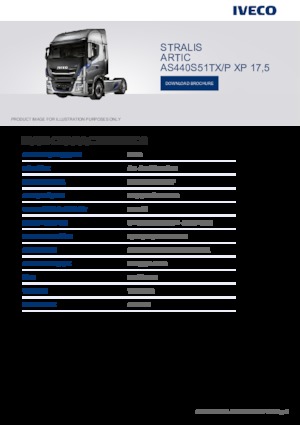 Ciągniki siodłowe Iveco STRALIS ARTIC AS440S51TX/P XP 17,5