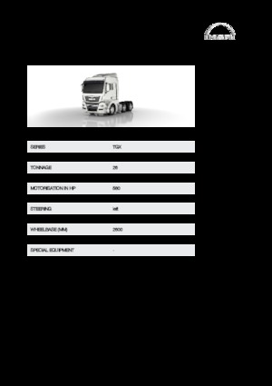 Ciągniki siodłowe MAN TGX 26.580