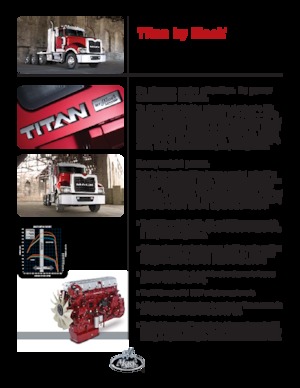 Ciągniki siodłowe Mack TITAN 64