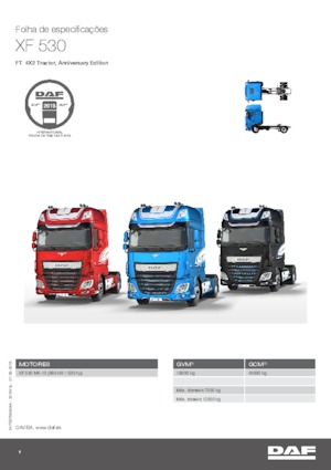 Ciągniki siodłowe DAF XF 530 FT , Anniversary Edition SSC
