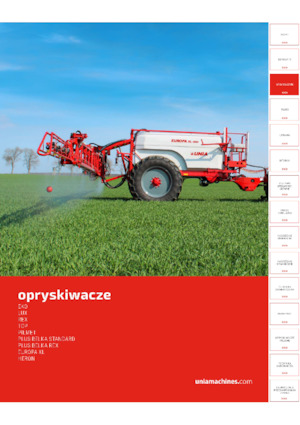 Opryskiwacze zaczepiane Unia Plus 2018