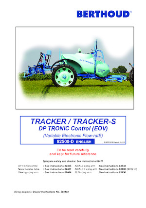 Opryskiwacze zaczepiane Berthoud TRACKER 3200 