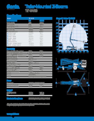 Platformy robocze na wysięgniku przegubowym mocowane na przyczepie Genie TMZ 34/20 DC