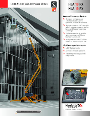 Kołowe przegubowe podnośniki koszowe Haulotte HLA16 PX