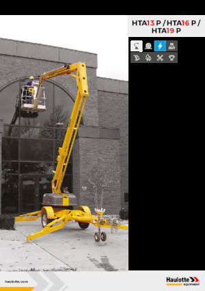 Platformy robocze na wysięgniku przegubowym mocowane na ciężarówce Haulotte HTA16 P