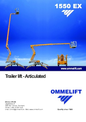 Platformy robocze na wysięgniku przegubowym mocowane na przyczepie OMMELIFT 1550 EX