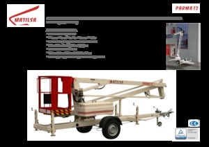 Platformy robocze na wysięgniku przegubowym mocowane na ciężarówce Matilsa Parma 12