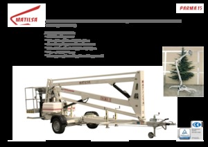 Platformy robocze na wysięgniku przegubowym mocowane na ciężarówce Matilsa Parma 15