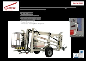 Platformy robocze na wysięgniku przegubowym mocowane na ciężarówce Matilsa Parma 15 T