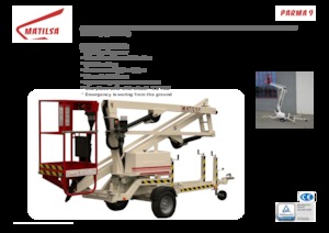 Platformy robocze na wysięgniku przegubowym mocowane na ciężarówce Matilsa Parma 9