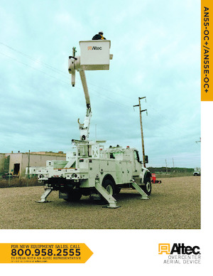 Platformy robocze na wysięgniku przegubowym mocowane na ciężarówce Altec AN55-OC+