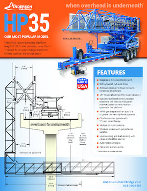 Platformy robocze na wysięgniku przegubowym mocowane na ciężarówce Anderson Hydra Platforms HP35