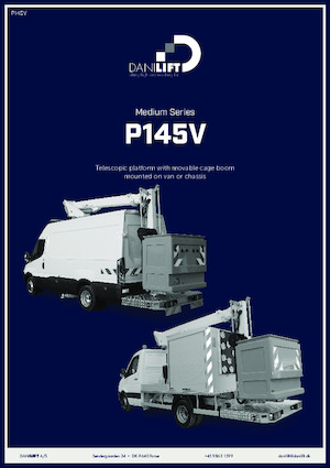 Platformy robocze na wysięgniku przegubowym mocowane na przyczepie Danilift P145V
