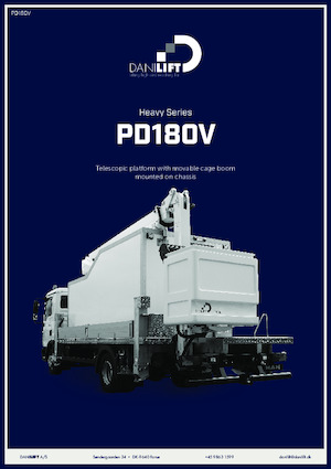 Platformy robocze na wysięgniku przegubowym mocowane na przyczepie Danilift PD180V