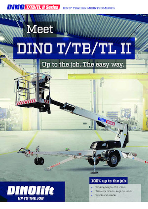 Platformy robocze na wysięgniku teleskopowym mocowane na przyczepie Dino Lift Dino 105TL II
