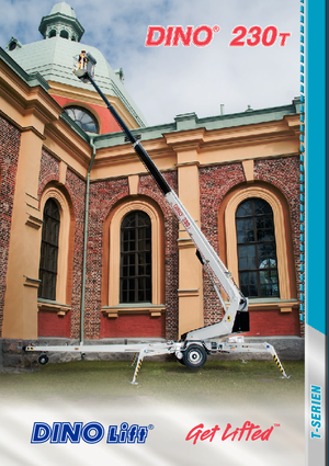 Platformy robocze na wysięgniku teleskopowym mocowane na przyczepie Dino Lift Dino 230T