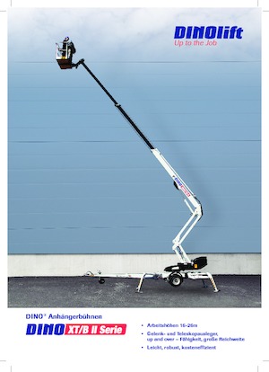 Platformy robocze na wysięgniku przegubowym mocowane na przyczepie Dino Lift Dino 210XTB II