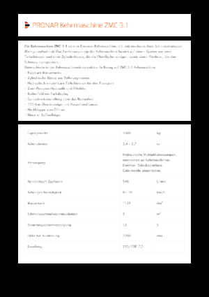 Zamiatarki holowane Pronar ZMC 3.1