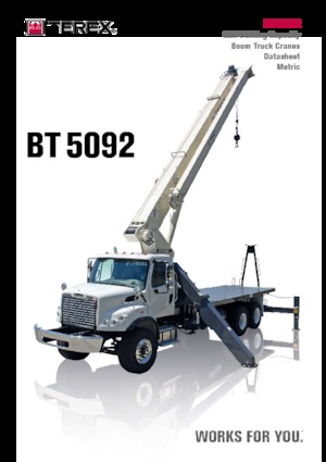 Żurawie samochodowe TEREX CRANES BT 5092