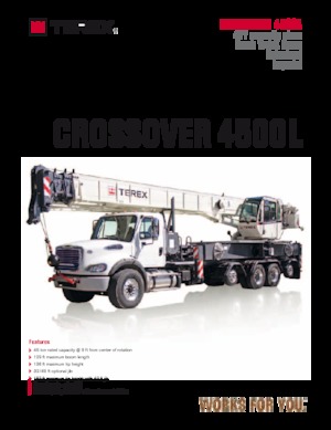 Żurawie samochodowe TEREX CRANES Crossover 4500L
