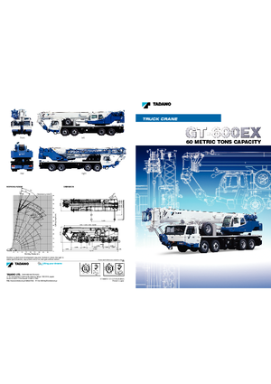 Żurawie samochodowe Tadano GT 600 EX