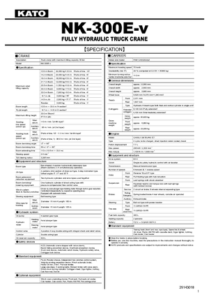 Żurawie samochodowe Kato NK 300 E-v