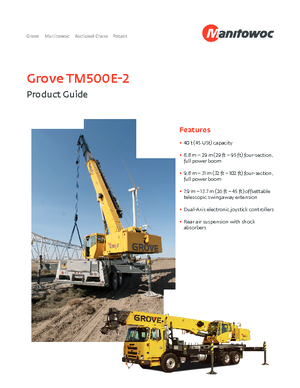 Żurawie samochodowe Grove TM500E-2