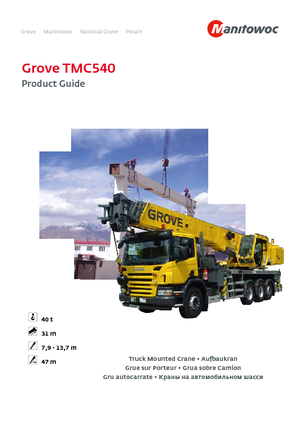 Żurawie samochodowe Grove TMC540