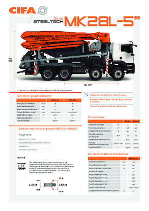 Betonomieszarki CIFA MK28L-5