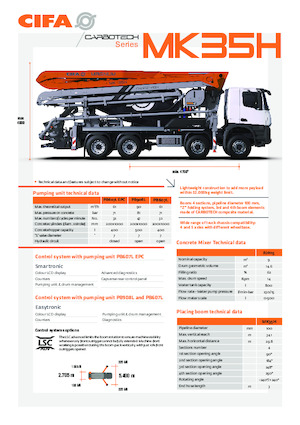 Betonomieszarki CIFA MK35H