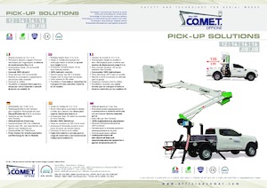 Platformy robocze na wysięgniku przegubowym mocowane na ciężarówce Comet 14.6 HQ 