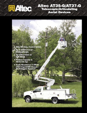 Platformy robocze na wysięgniku przegubowym mocowane na ciężarówce Altec AT35G