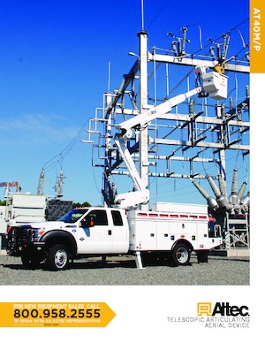 Platformy robocze na wysięgniku przegubowym mocowane na ciężarówce Altec AT40P – JEMS
