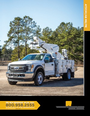 Platformy robocze na wysięgniku przegubowym mocowane na ciężarówce Altec AT41ME/PE