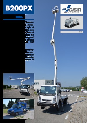 Platformy robocze na wysięgniku przegubowym mocowane na ciężarówce GSR B200PX Compact 