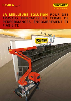 Platformy robocze na wysięgniku przegubowym mocowane na ciężarówce Palfinger P 240 A