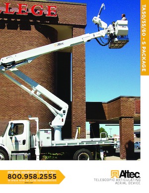 Platformy robocze na wysięgniku przegubowym mocowane na ciężarówce Altec TA50S