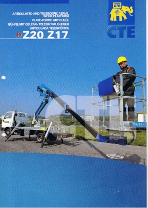 Platformy robocze na wysięgniku przegubowym mocowane na ciężarówce CTE Z 20