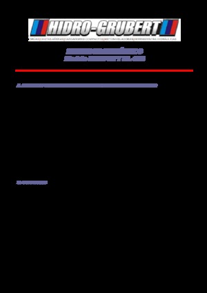 Platformy robocze na wysięgniku przegubowym mocowane na ciężarówce Hidro-Grubert BL 10C