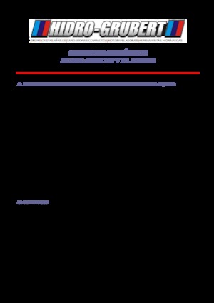 Platformy robocze na wysięgniku przegubowym mocowane na ciężarówce Hidro-Grubert BL 20C