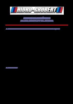 Platformy robocze na wysięgniku przegubowym mocowane na ciężarówce Hidro-Grubert BL 20CA