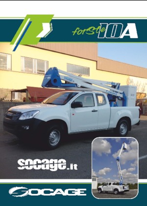 Platformy robocze na wysięgniku przegubowym mocowane na ciężarówce Socage forSte 10 A