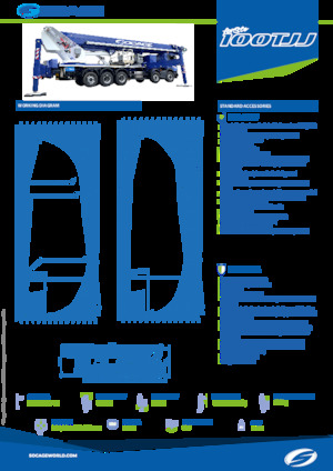 Platformy robocze na wysięgniku teleskopowym mocowane na ciężarówce Socage forSte 100TJJ