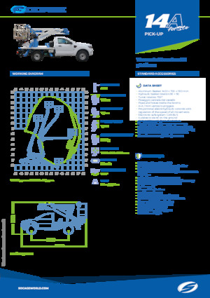 Platformy robocze na wysięgniku przegubowym mocowane na przyczepie Socage forSte 14 A