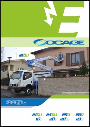 Platformy robocze na wysięgniku przegubowym mocowane na ciężarówce Socage forSte 25 D