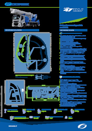 Platformy robocze na wysięgniku teleskopowym mocowane na ciężarówce Socage forSte 47 TJJ